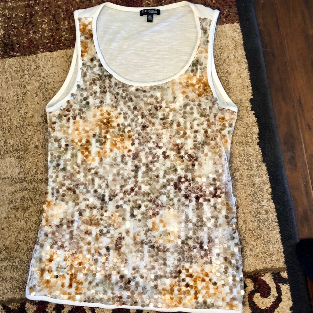 FUN FUN FUN sequined top